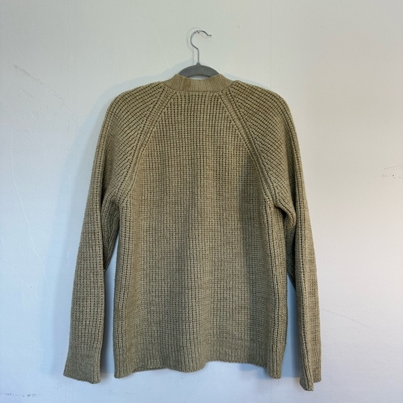 SIGALLO Vintage V Neck Button Up Cardigan, Wool Feel Acrylic Knit - Picture 6 of 16